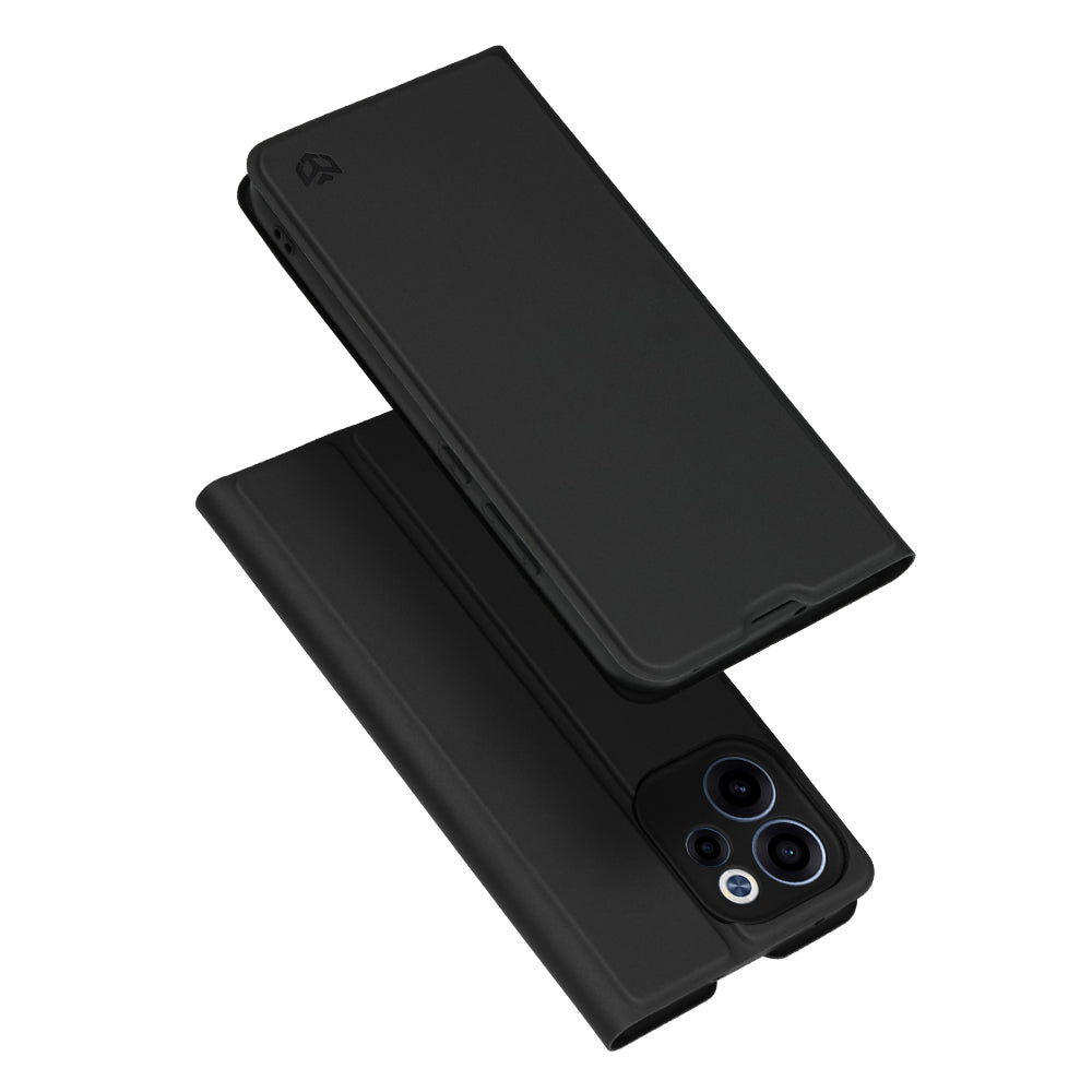Hoes voor Oppo Reno15 FS / Reno15 F, Techsuit, Magskin Book, Zwart