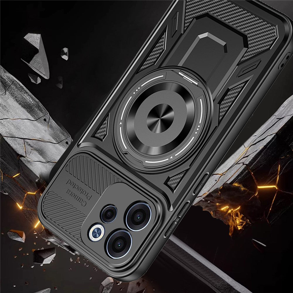 Hoes voor Oppo Reno15 FS / Reno15 F, Techsuit, RuggedCam, Grijs