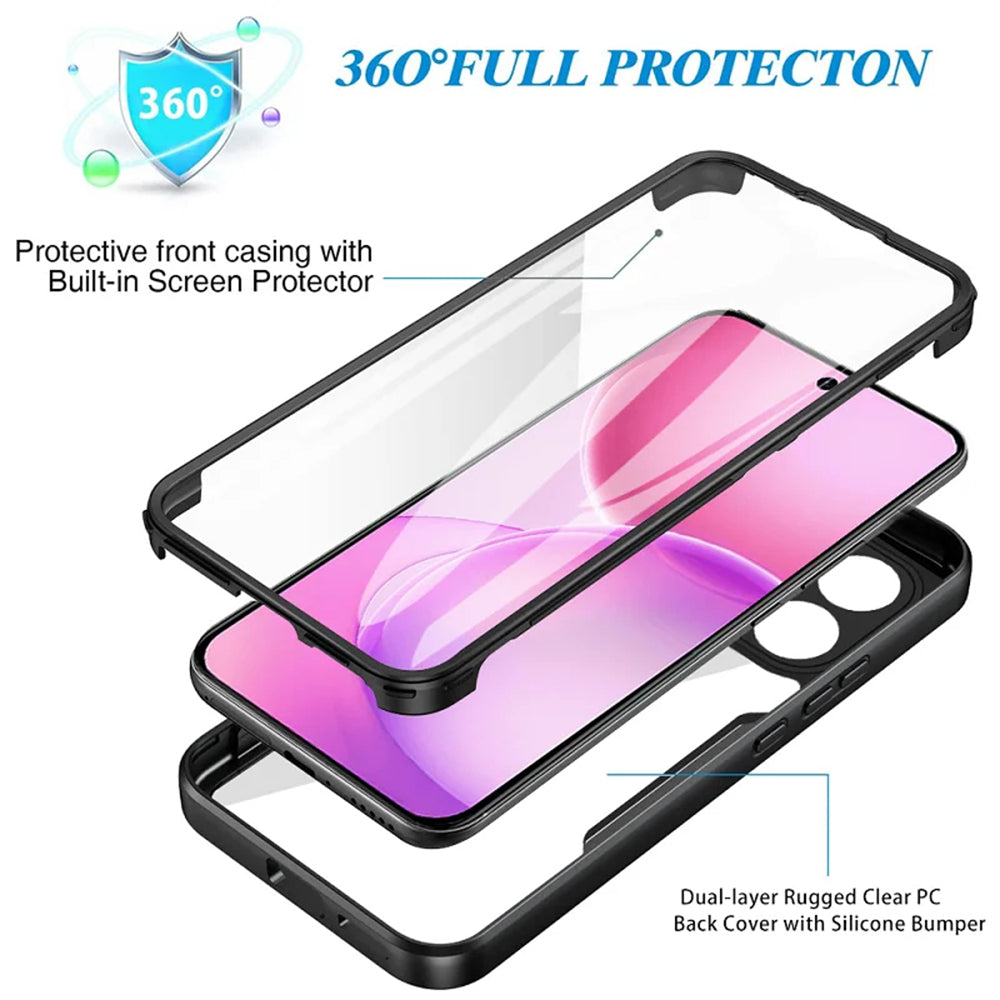 Coque pour Oppo Reno16 F / Reno16 FS, Techsuit, ColorVerse 360, Bleue