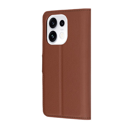 Hülle für Oppo Reno16 Pro, Techsuit, Leder-Folio, Braun
