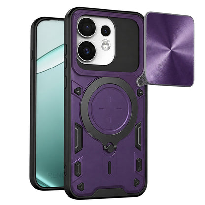 Hoes voor Oppo Reno16 / Reno16 Pro, Techsuit, CamGuard Pro, Paars