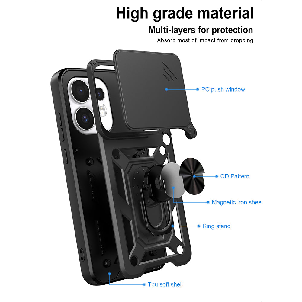 Hülle für Oppo Reno16 / Reno16 Pro, Techsuit, CamShield, Blau