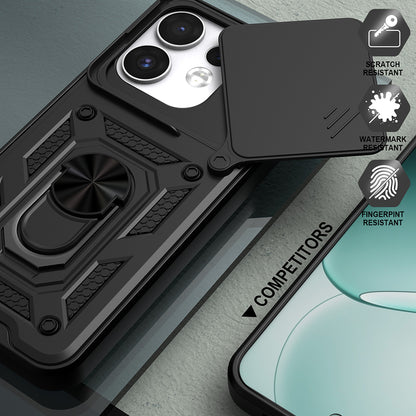 Hülle für Oppo Reno16 / Reno16 Pro, Techsuit, CamShield, Schwarz