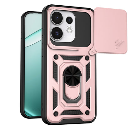 Coque pour Oppo Reno16 / Reno16 Pro, Techsuit, CamShield, Rose Doré