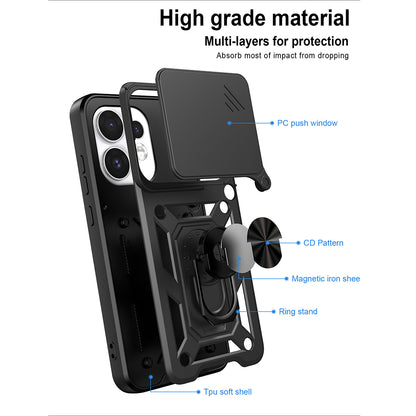 Coque pour Oppo Reno16 / Reno16 Pro, Techsuit, CamShield, Rose Doré
