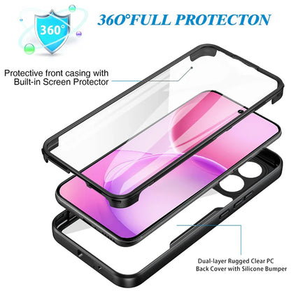 Hülle für Oppo Reno16 / Reno16 Pro, Techsuit, ColorVerse 360, Schwarz