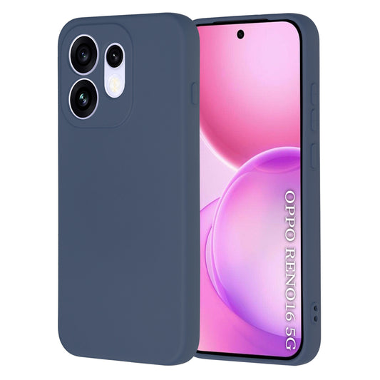 Hoes voor Oppo Reno16, Techsuit, SoftFlex, Marineblauw