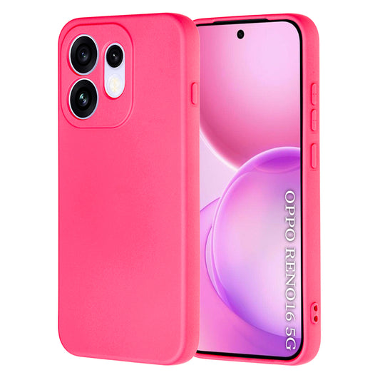 Hoesje voor Oppo Reno16, Techsuit, SoftFlex, Donkerroze