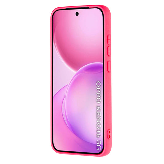 Hoesje voor Oppo Reno16, Techsuit, SoftFlex, Donkerroze