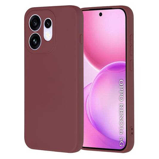 Hoesje voor Oppo Reno16, Techsuit, SoftFlex, Wijnrood