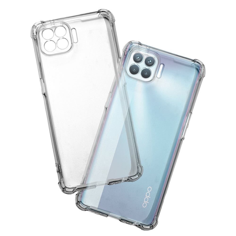 Hoes voor Oppo Reno4 Lite, Techsuit, Schokbestendig Transparant