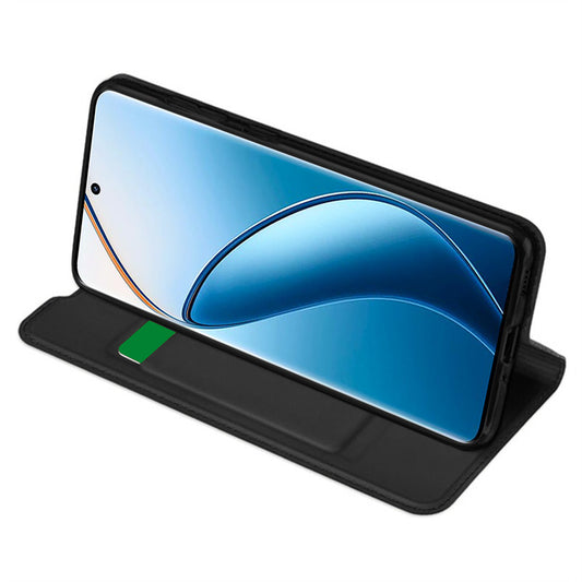 Hoes voor Realme 12 Pro / 12 Pro+, Techsuit, Magskin Book, Zwart