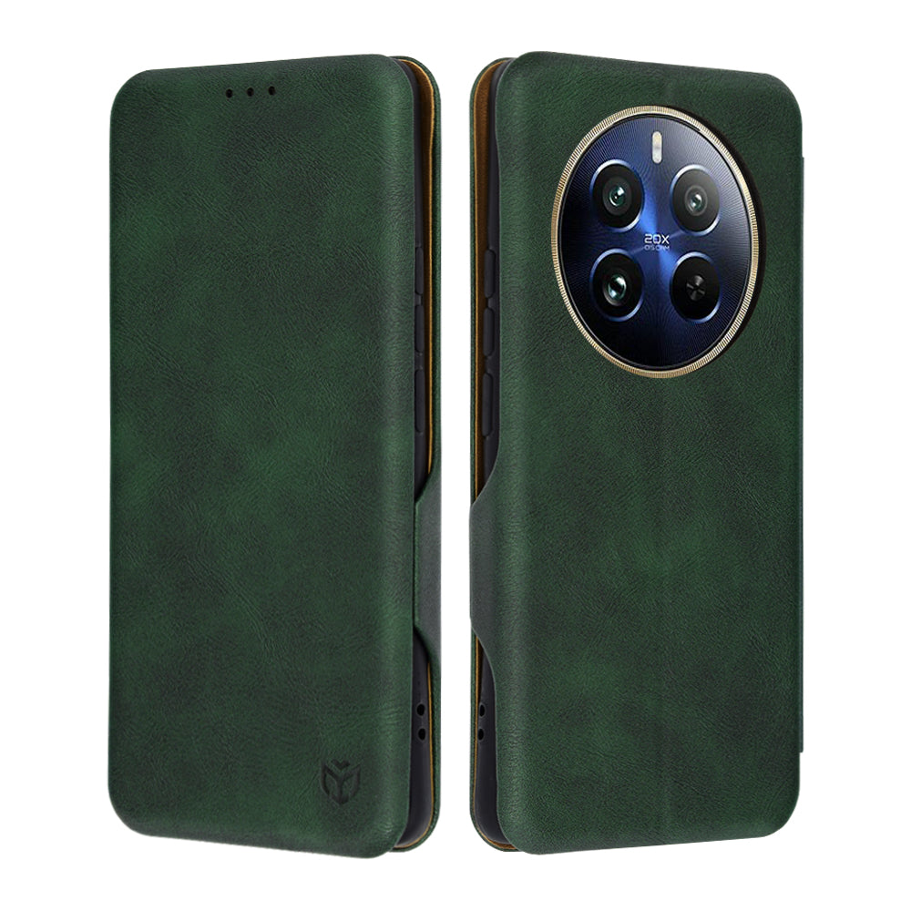 Hoesje voor Realme 12 Pro / 12 Pro+, Techsuit, Safe Wallet Plus, Groen