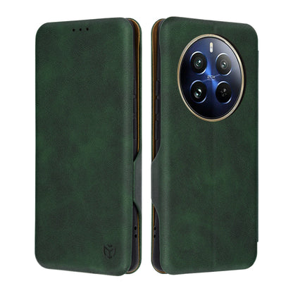 Hoesje voor Realme 12 Pro / 12 Pro+, Techsuit, Safe Wallet Plus, Groen