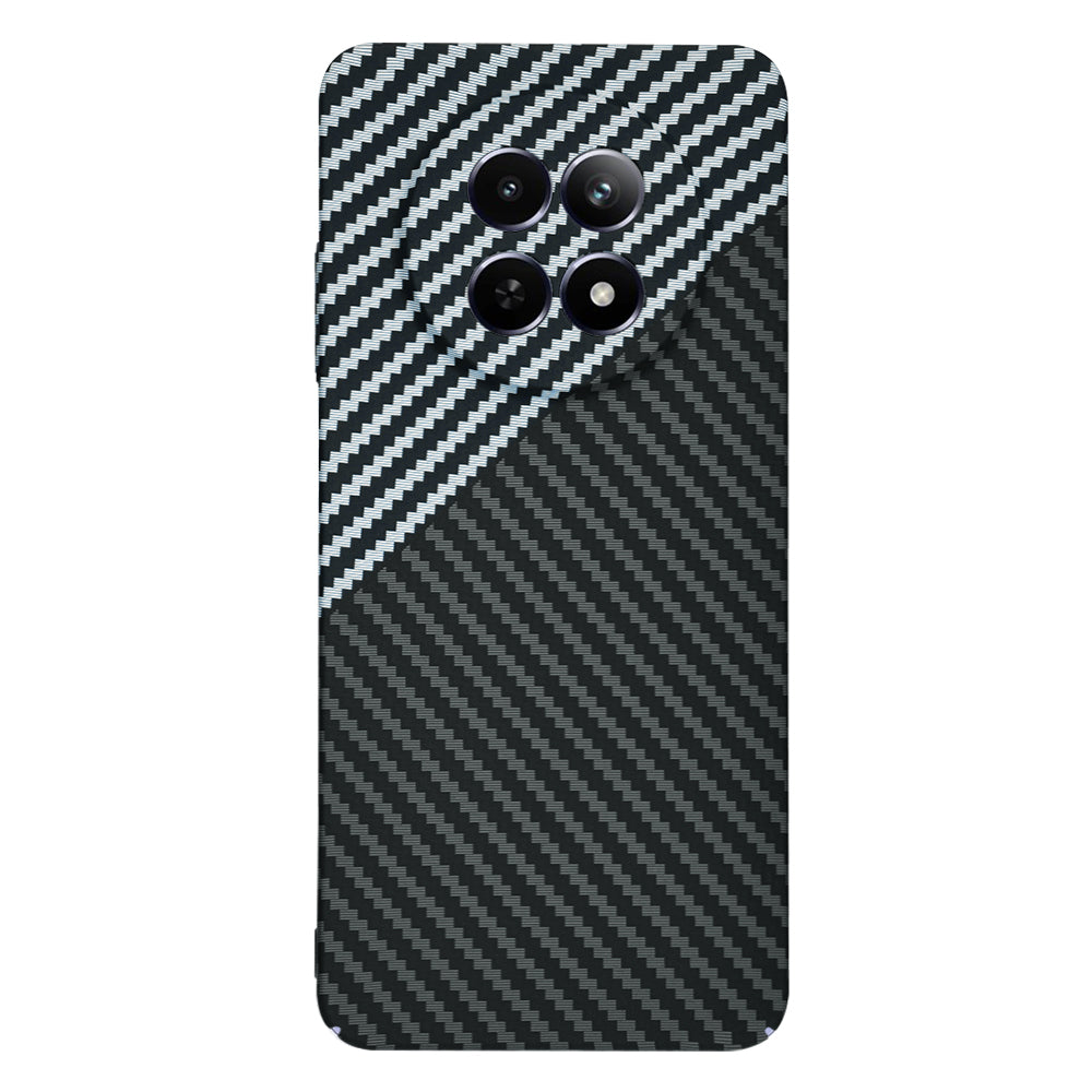 Hülle für Realme 12x / 12, Techsuit, Carbonite FiberShell, Schwarz Grau
