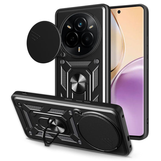 Hoes voor Realme 14 Pro, Techsuit, CamShield, Zwart