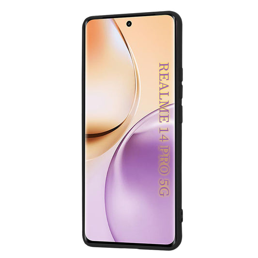 Hülle für Realme 14 Pro, Techsuit, SoftFlex, Schwarz