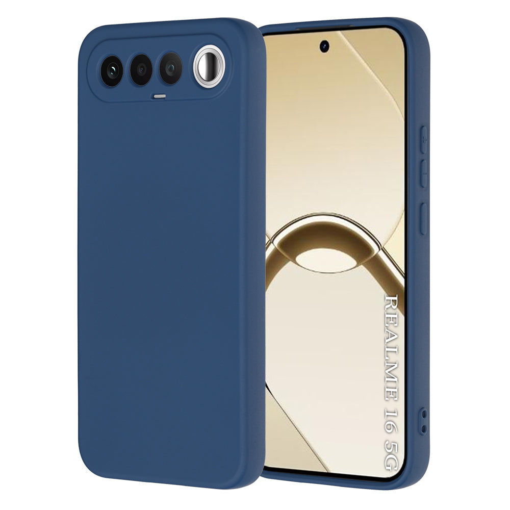 Telefoonhoesje voor Realme 16, Techsuit, SoftFlex, Marineblauw