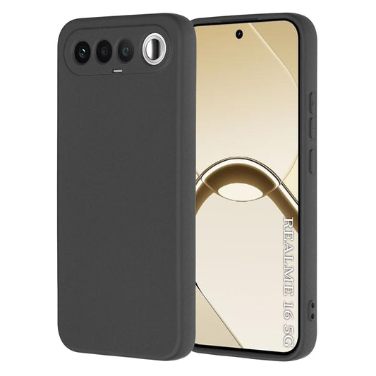 Hoes voor Realme 16, Techsuit, SoftFlex, Zwart