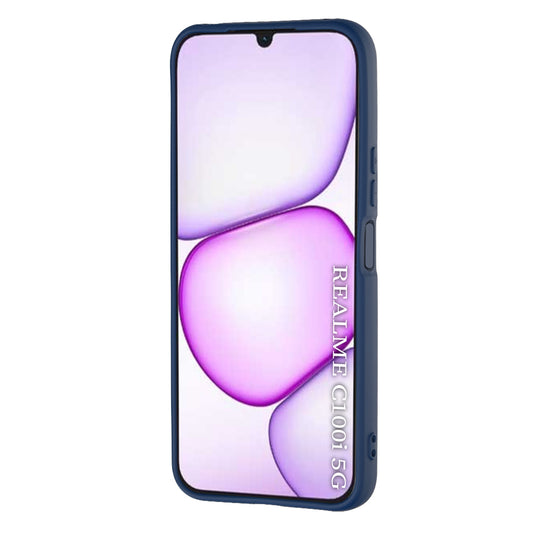 Hoesje voor Realme C100 5G, Techsuit, SoftFlex, Marineblauw