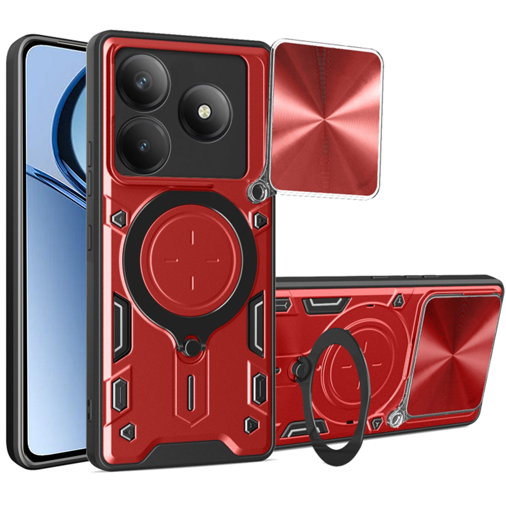 Hülle für Realme C63 / C61, Techsuit, CamGuard Pro, Rot