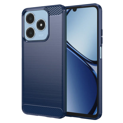 Hülle für Realme C63 / C61, Techsuit, Carbon, Blau