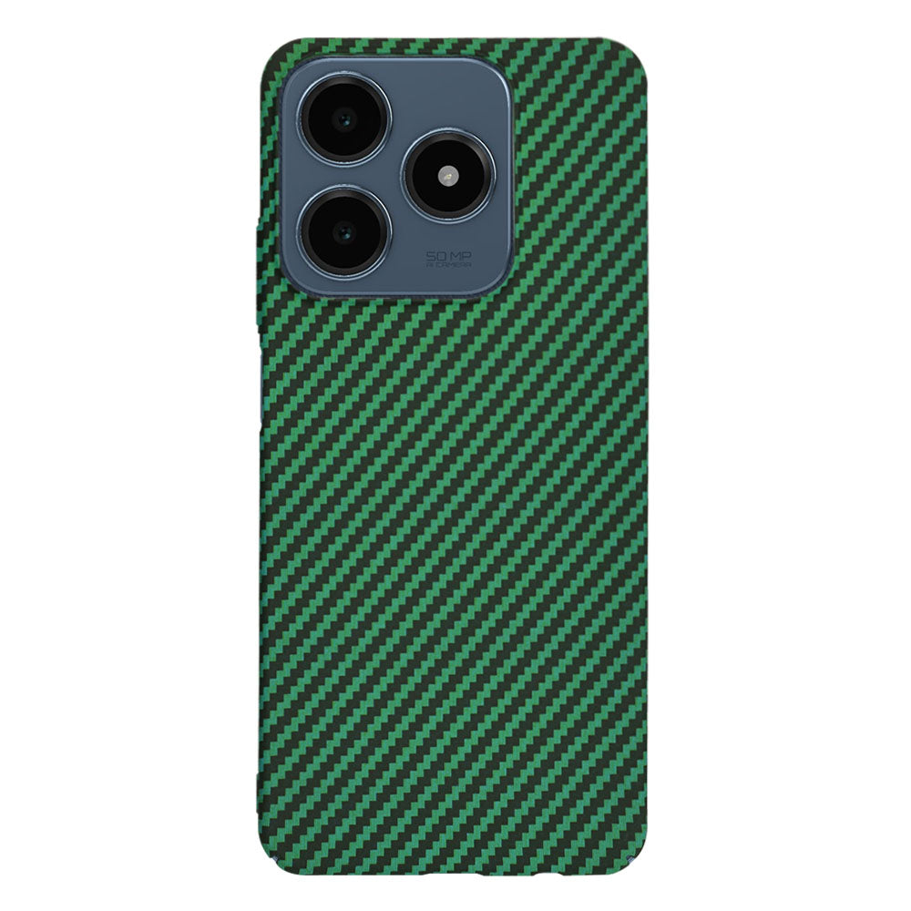 Coque pour Realme C63 / C61, Techsuit, Carbonite FiberShell, Vert