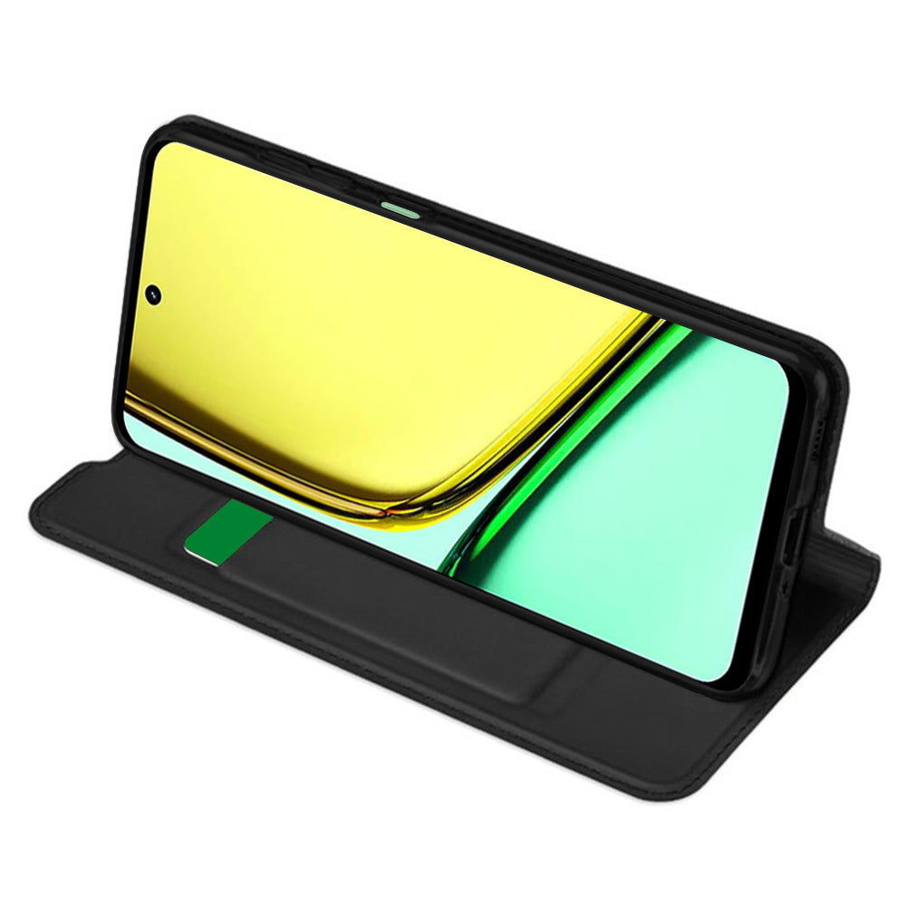 Hülle für Realme C67 4G, Techsuit, Magskin Book, Schwarz