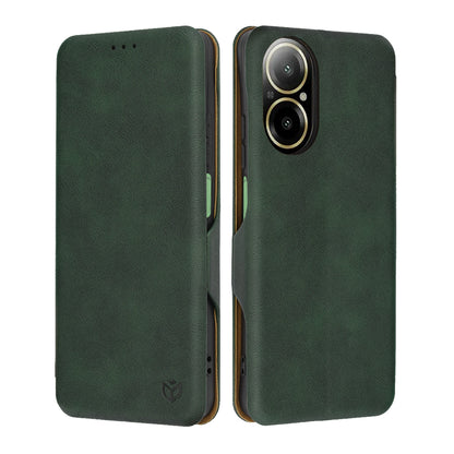 Coque pour Realme C67 4G, Techsuit, Safe Wallet Plus, Vert