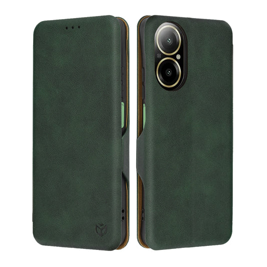 Coque pour Realme C67 4G, Techsuit, Safe Wallet Plus, Vert