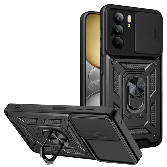 Hoes voor Realme C75 5G / 14x, Techsuit, CamShield, Zwart