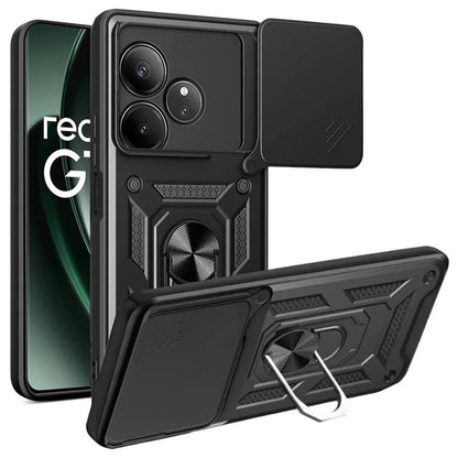 Coque pour Realme GT 6T / GT 6, Techsuit, CamShield, Noire