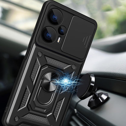 Coque pour Realme GT 6T / GT 6, Techsuit, CamShield, Noire
