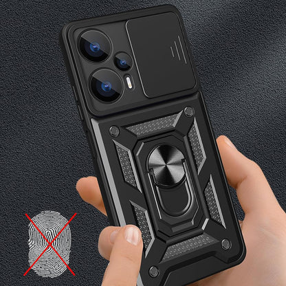 Coque pour Realme GT 6T / GT 6, Techsuit, CamShield, Noire