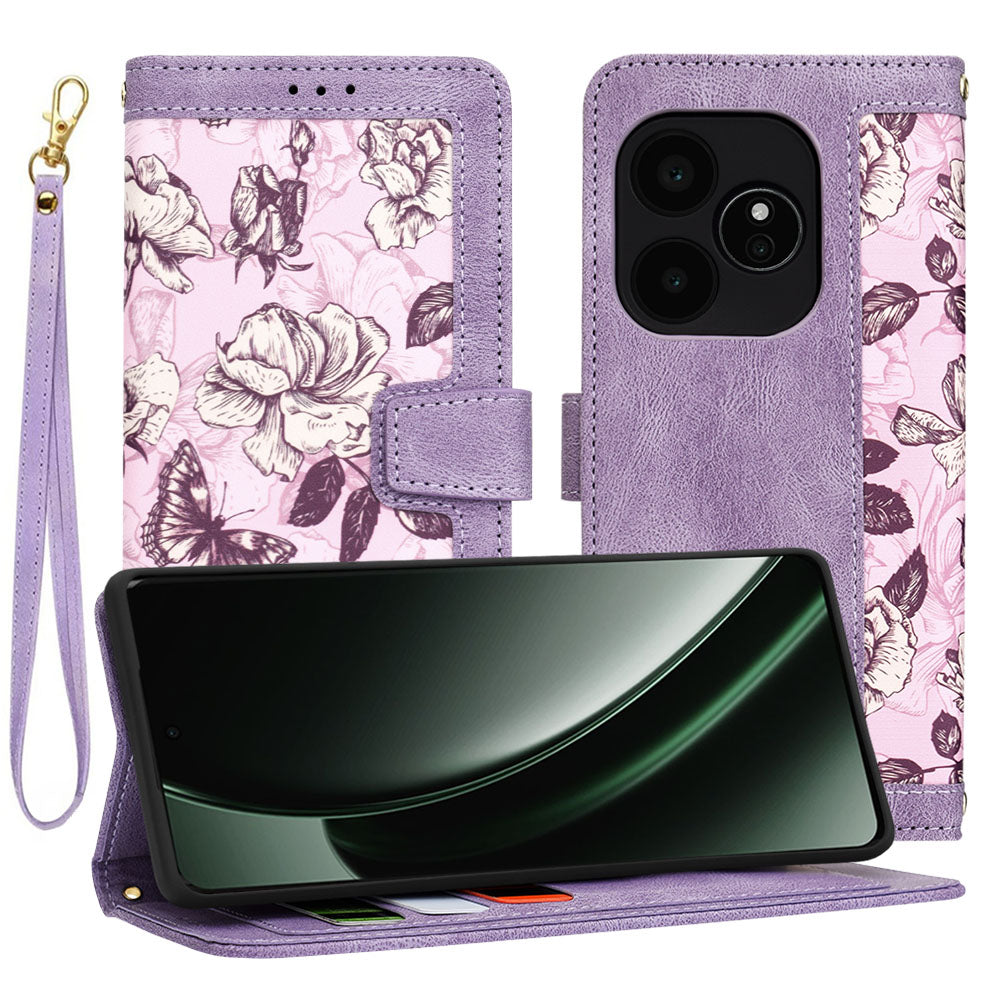 Coque pour Realme GT 6T / GT 6, Techsuit, FlipCraft, Violet