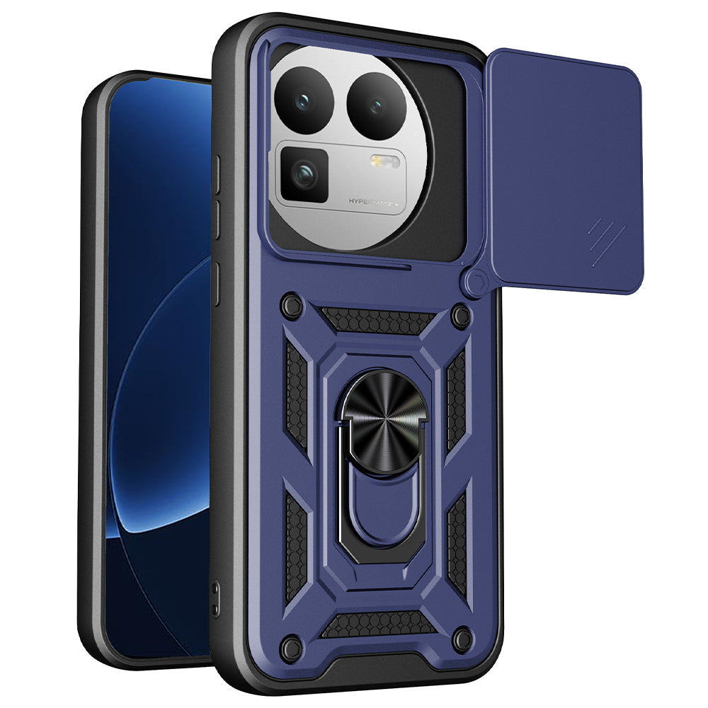 Hoes voor Realme GT 8 Pro, Techsuit, CamShield (Ronde Camera Uitsnede), Blauw
