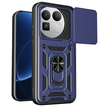 Hoes voor Realme GT 8 Pro, Techsuit, CamShield (Ronde Camera Uitsnede), Blauw