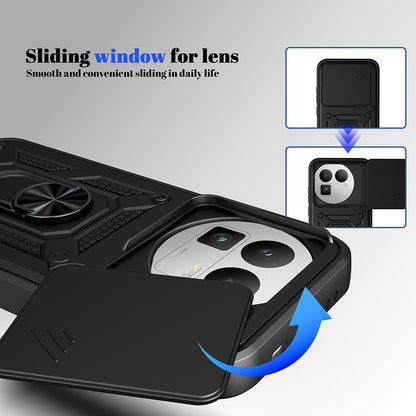 Hoes voor Realme GT 8 Pro, Techsuit, CamShield (Ronde Camera Uitsnede), Blauw