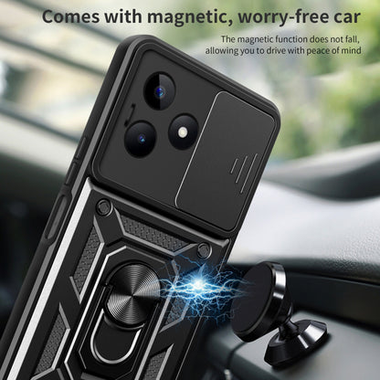 Coque pour Realme Note 50 / C51, Techsuit, CamShield, Noire