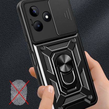 Coque pour Realme Note 50 / C51, Techsuit, CamShield, Noire