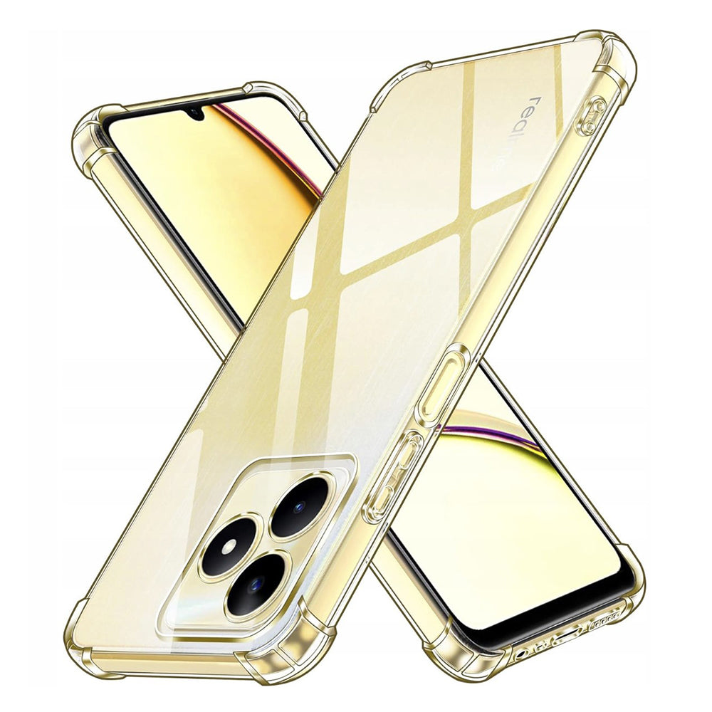 Case for Realme Note 50 / C51, Techsuit, Shockproof Clear, Transparent