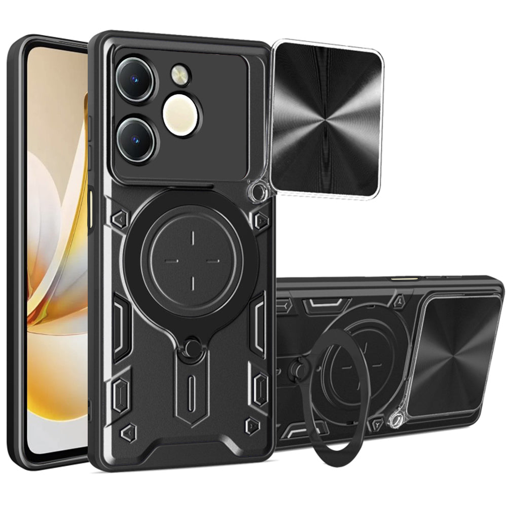 Étui pour Realme Note 70T, Techsuit, CamGuard Pro, Noir
