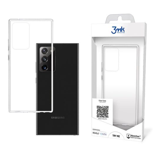 Étui pour Samsung Galaxy Note 20 Ultra 5G N986 / Note 20 Ultra N985, 3MK, Clair, Transparent 