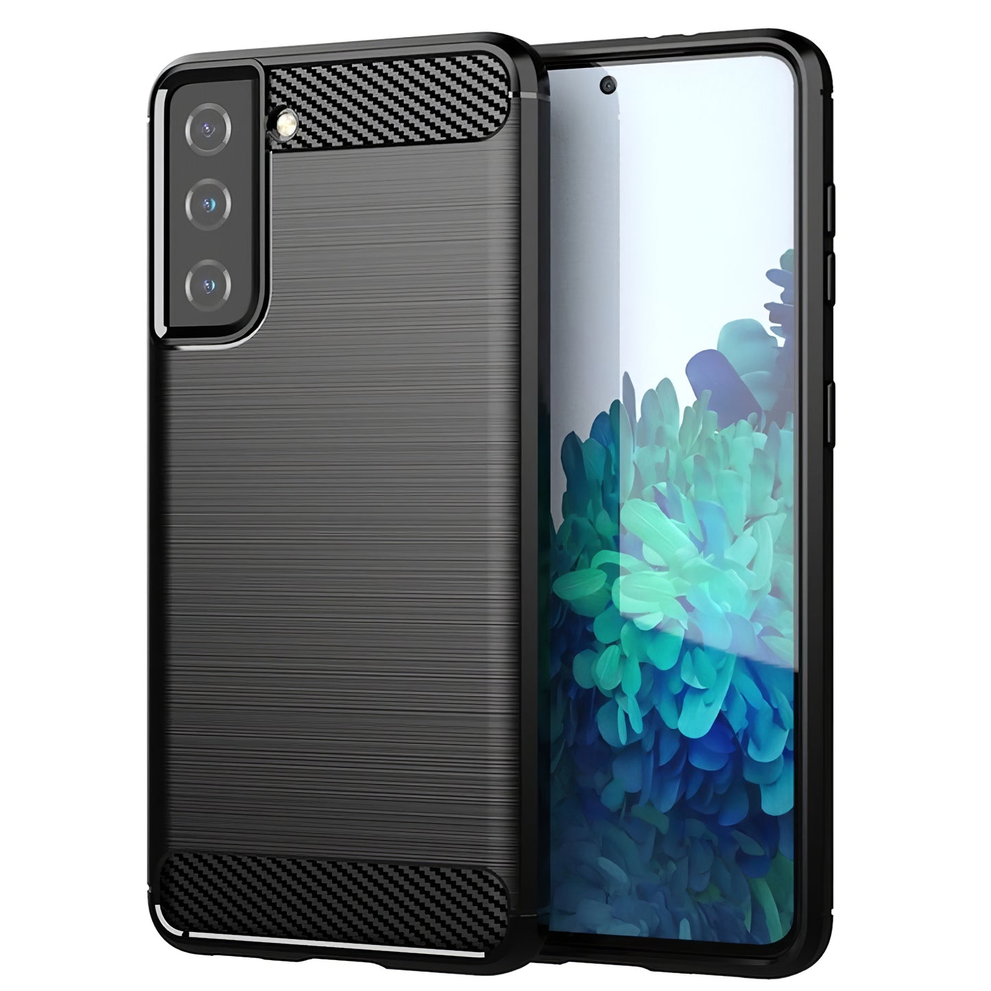 Hoes voor Samsung Galaxy S21+ 5G G996, OEM, Carbon, Zwart