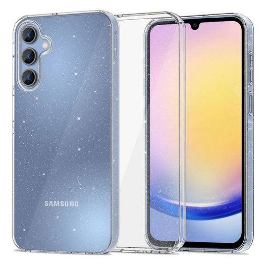 Beschermhoesje voor Samsung Galaxy A16 5G A166 / A16 4G A165, Tech-Protect, Flexair Glitter, Transparant 