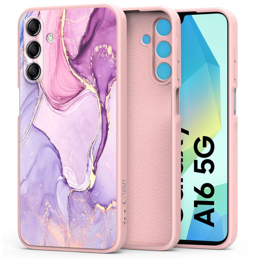 Hoesje voor Samsung Galaxy A16 5G A166 / A16 4G A165, Tech-Protect, Icon, Paars 