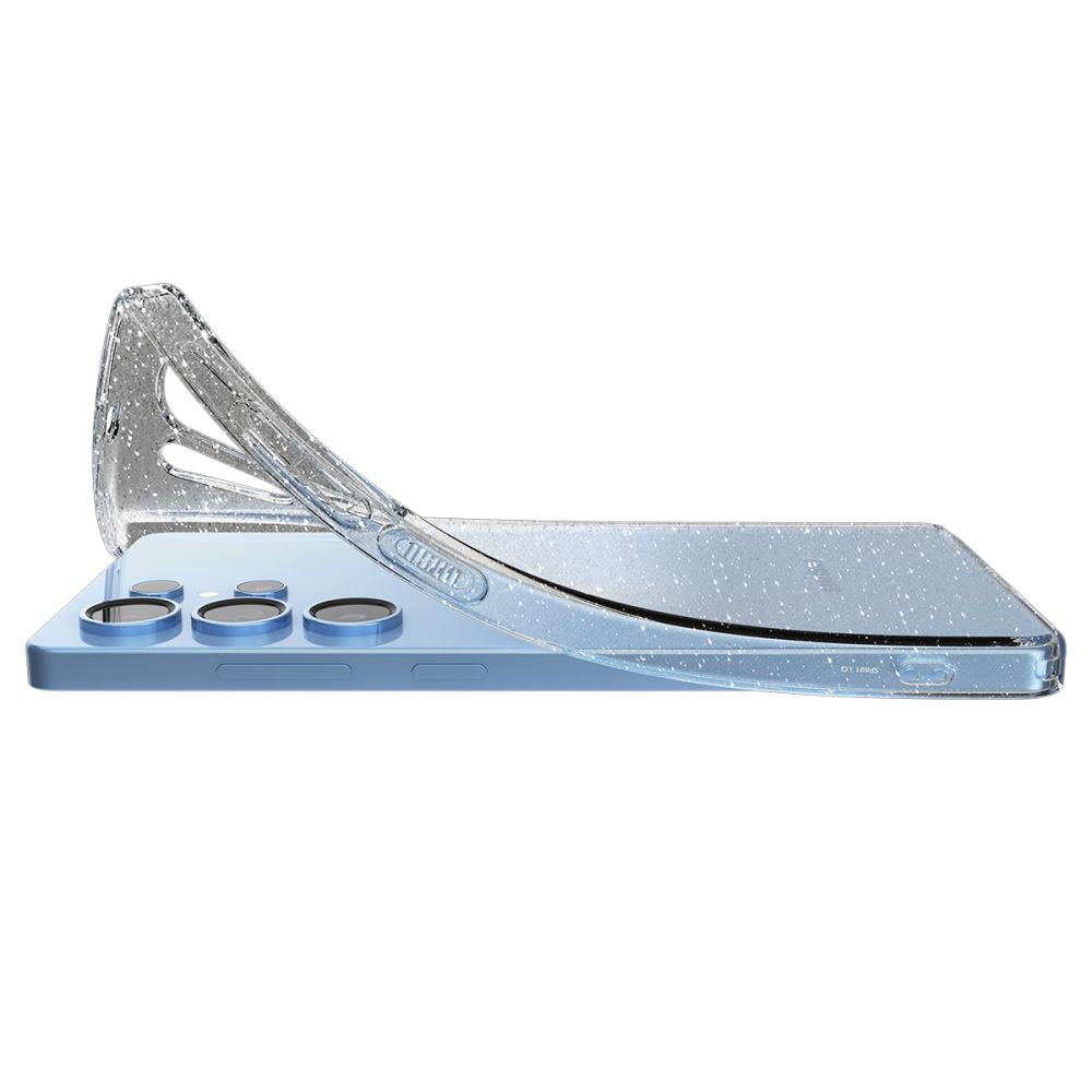 Hülle für Samsung Galaxy S25 Ultra S938, Spigen, Liquid Crystal Glitter, Transparent ACS08950