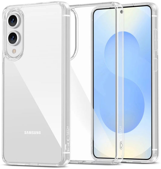 Étui pour Samsung Galaxy S25 Edge S937, Tech-Protect, Flexair Hybrid, Transparent