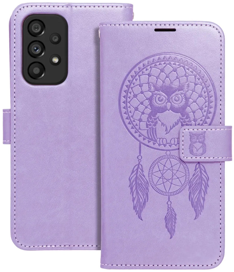 Hoes voor Samsung Galaxy A52s 5G A528 / A52 5G A526 / A52 A525, OEM, MEZZO Dream Catcher, Paars
