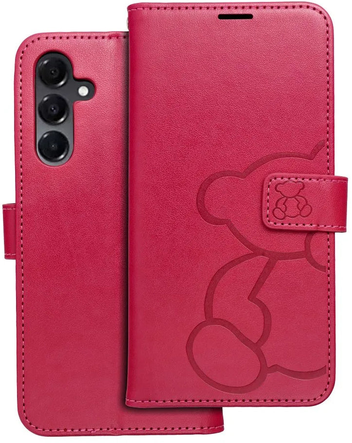 Hülle für Samsung Galaxy A16 5G A166, OEM, MEZZO Teddy Bear, Magenta